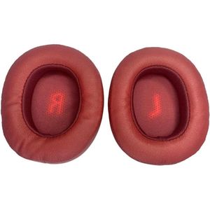 Allecto Plus - Rode oorkussens van zacht eiwitleer voor hoofdtelefoon, vervangende oorkussens, comfortabel en duurzaam.