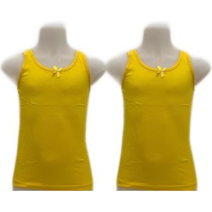 Embrator 2-stuks meisjes Hemdjes geel maat 104/110