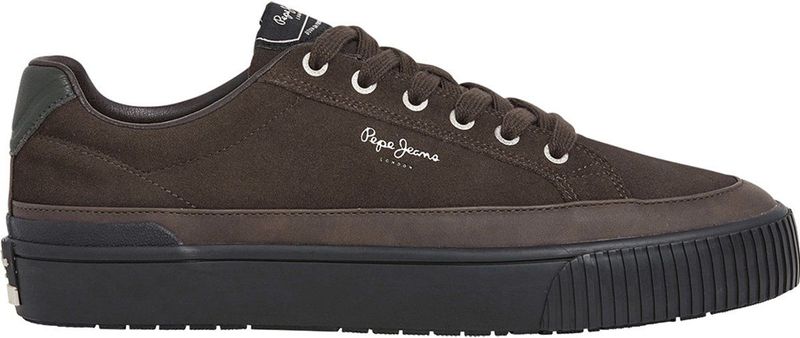 Pepe Jeans - Ben Evolution - Leren Sneakers - Bruin - Casual