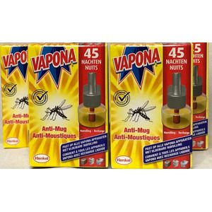 Vapona anti-muggenstekken - 4 stuks - 45 nachten per stuk