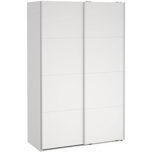 Bergamo schuifdeurkast 2 deuren 140x220cm wit.