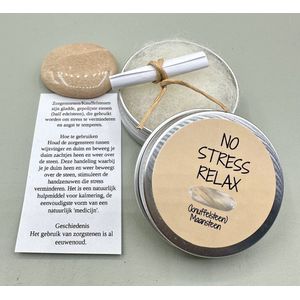 NO STRESS RELAX knuffelsteensteen, Maansteen, edelsteen,knuffelsteen,zorgensteen, klein kadootje,stres,rust,relax,ontspannen, yoga,collega,personeel,vrienden,