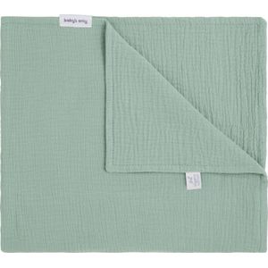 Baby's Only Ledikantdeken Fresh ECO - Baby deken gemaakt uit 100% ecologisch katoen - 0.6 TOG - Stonegreen - 100x135 cm