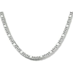 zilver gerhodineerd collier valkenoog met tussenstuk 2,4 mm 40 + 4 cm 1334840