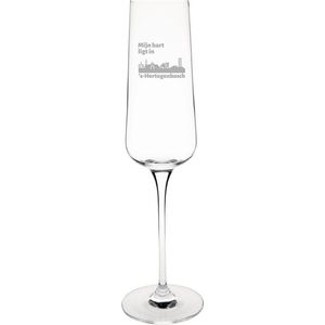 Gegraveerde Champagneglas 27cl Den Bosch