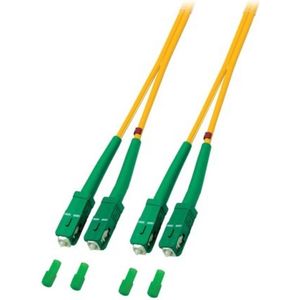 OS2 duplex glasvezel kabel SC/APC-SC/APC 0,50m