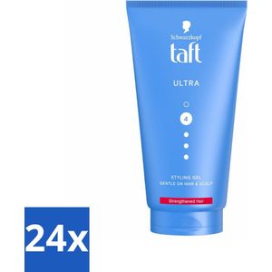 Taft - Ultra 4 - Styling Gel - Stevige fixatie - 150 ml - Voordeelverpakking - 24 stuks