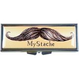 Pillendoos - MyStache Mustache - Retro - Metaal - 8.5 x 3 cm