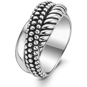 TI SENTO Milano Ring 1973SB - Maat 54 (17,25 mm) - Gerhodineerd Sterling Zilver