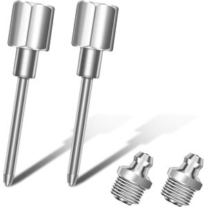 2pcs Grease Needle Nozzles - Grease Spray Needle Nozzles - Narrow Needle Grease Adapter met 1/8 Inch NPT Thread voor Lubricatie en Grease Spray Fittings