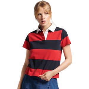 Superdry Vintage Stripe Rugby Polo Rood XS-S Vrouw