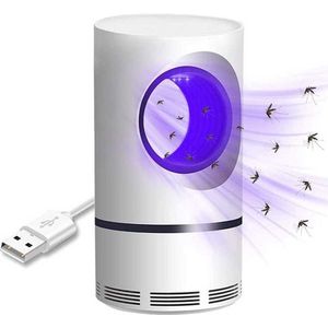 USB Elektrische Muggenlamp - UV-licht Insectenval - Stille Muggenwerende Lamp - Veilig voor Thuisgebruik - Geschikt voor Zowel Binnen als Buiten