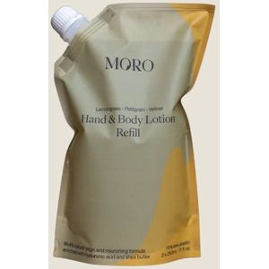 Moro Hand & Body lotion Refill - Navulling 500 ml - Lemongrass