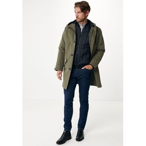 2 In 1 Parka With Innerjacket Mannen - Olijf - Maat XXL