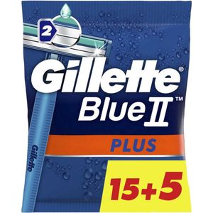 Gillette Wegwerpmesjes Blue 2 Plus -Voordeelverpakking - 16 x 20 stuks