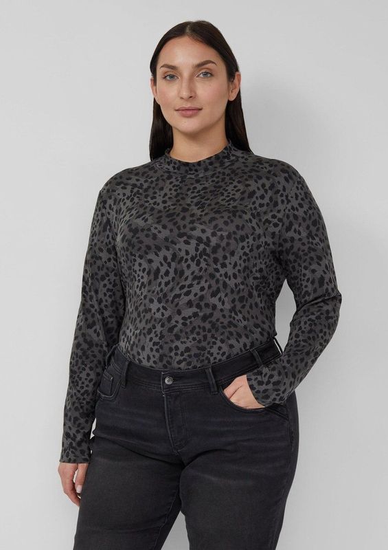 s.Oliver Curve top antraciet