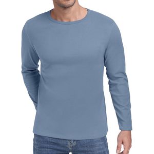 Heren Shirt met Lange Mouwen en Ronde Hals - Basic T Thermo Onderhemd