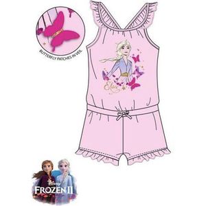 Disney Frozen II  onesie / jumpsuit - Elsa - lichtroze - maat 122/128 (8 jaar)