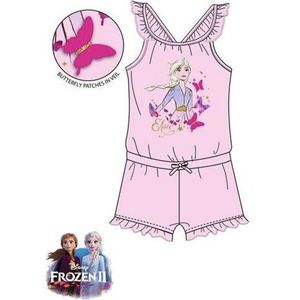 Disney Frozen II onesie / jumpsuit - Elsa - lichtroze - maat 116 (6 jaar)