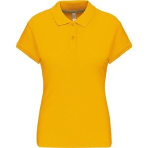 Damespolo korte mouwen met knopen merk Kariban Yellow - XL