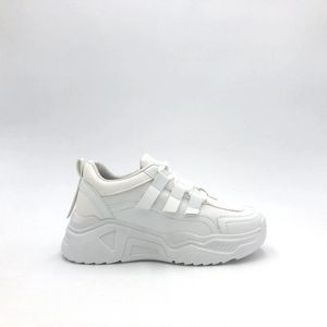 SNEAKER YARA WHITE - Maat 38 - Lage Sneaker - Wit - Sportief - Casual