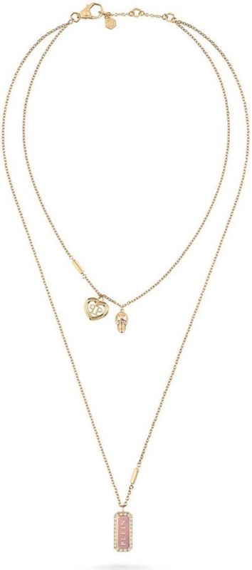 Philipp Plein - PJQEA12NU - Halsketting - Geel Goud - 40 cm