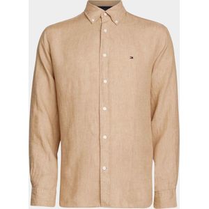 Tommy Hilfiger Casual hemd lange mouw Beige Pigment Dye LI Solid RF Shirt MW0MW34602/AEG