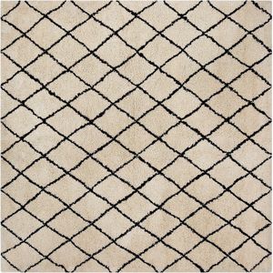 MIDYAT - Laagpolig vloerkleed - Beige - 200 x 200 cm - Polyester