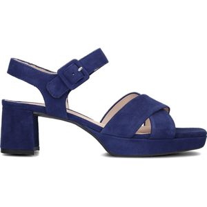 Gabor - 933 - Sandalen - Blauw - Suède - Blokhak 6cm