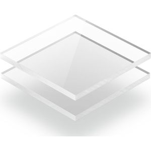 Plexiglas XT plaat 2 mm dik - 90 x 70 cm - Helder