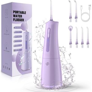 Equivera Waterflosser - Monddouche - Waterflosser Draadloos - Flosapparaat - Verwijderd Tandplak Eenvoudig