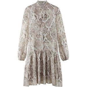 Alba Moda Druckkleid Druckkleid mit V-Ausschnitt und Schluppe