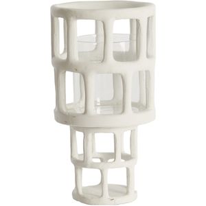 Light & Living - Windlicht ALIMOS - Ø15.5x28.5cm - Wit