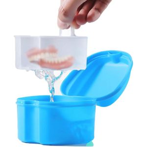Draagbare houder voor kunstgebit en mondbescherming - Opbergdoos voor aligners en orthodontische apparaten