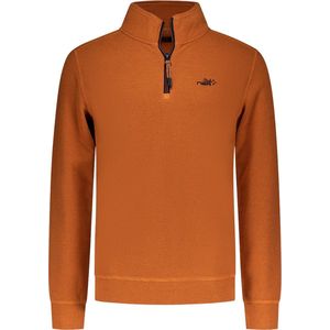 NZA - Donkeroranje sweater met halve rits - Almond Orange