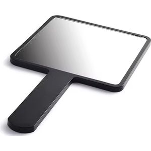 Handspiegel met Handvat - Compact - Kappersspiegel - Make up Spiegel - Zwart