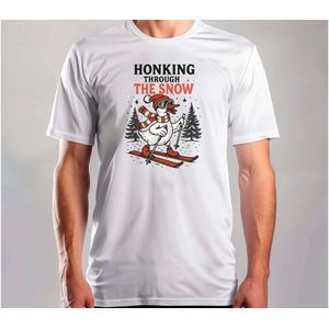 Honking Through The Snow - T Shirt - MerryChristmas - ChristmasVibes - Funny - Sarcasm - VrolijkKerstfeest - Kerstmis - Grappig - Sarcasme
