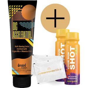 Devoted Creations - DC Accelerator + 2 Your Sun Shots + 2 Verfrissingsdoekjes