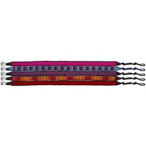 Colori 4 SET004 Ibiza Style Armbanden - 20 cm - Roze / Paars / Rood
