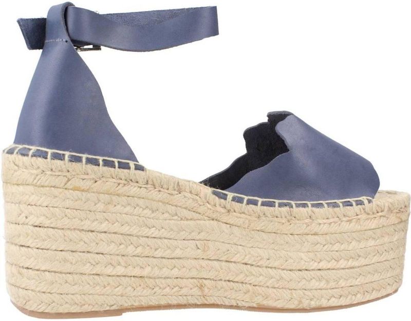 Clara Duran - 635Cd - Platform Wedge Sandalen - Blauw - Dames