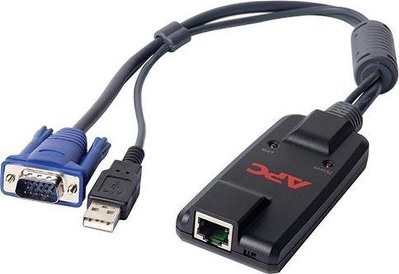 APC KVM-USB toetsenbord-video-muis (kvm) kabel Zwart