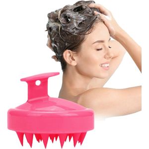 Hoofdhuidborstel - Hoofdhuidmassage Fantasy Rozerood Haarborstel Peeling Doorbloeding Verbeteren