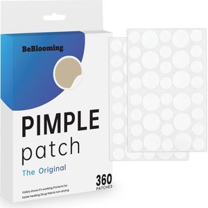 BeBlooming Pimple Patch- 360 Stuks - Acne Patch - Pimple Patches - Puisten Verwijderaar - Mee Eters Verwijderen