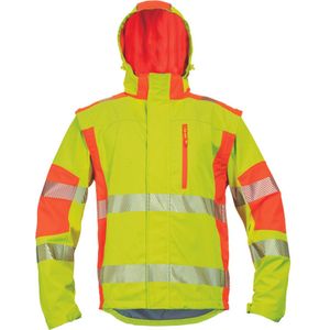 Cerva LATTON softsh. jacket high-vis 03010381 - Oranje/Geel - L