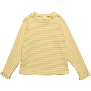 Snapper Rock - UV Rash top voor meisjes - Lange mouw - Gestreept - Marigold - Geel - maat 2 (76-88cm)