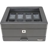 WINDROSE - Tempora Watch Box - Sieradendoos - Grijs - Leder