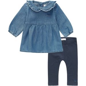 Noppies - Kledingset - 2 delig - Jurk Acariqua blauw - Legging Adelaide Blue Nights - Maat 68
