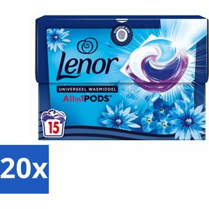 Lenor - Wasmiddel Pods - Universeel - Zeebries - 15 Wasbeurten - Bulkverpakking - 20 stuks