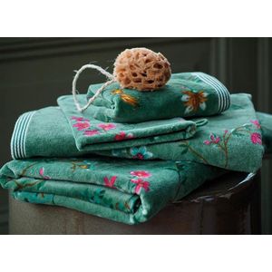 PIP Studio badgoed Les Fleurs green - handdoek 55x100 cm