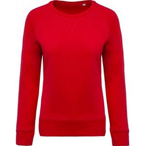 Kariban Dames/dames Organic Raglan Sweatshirt (Rood)